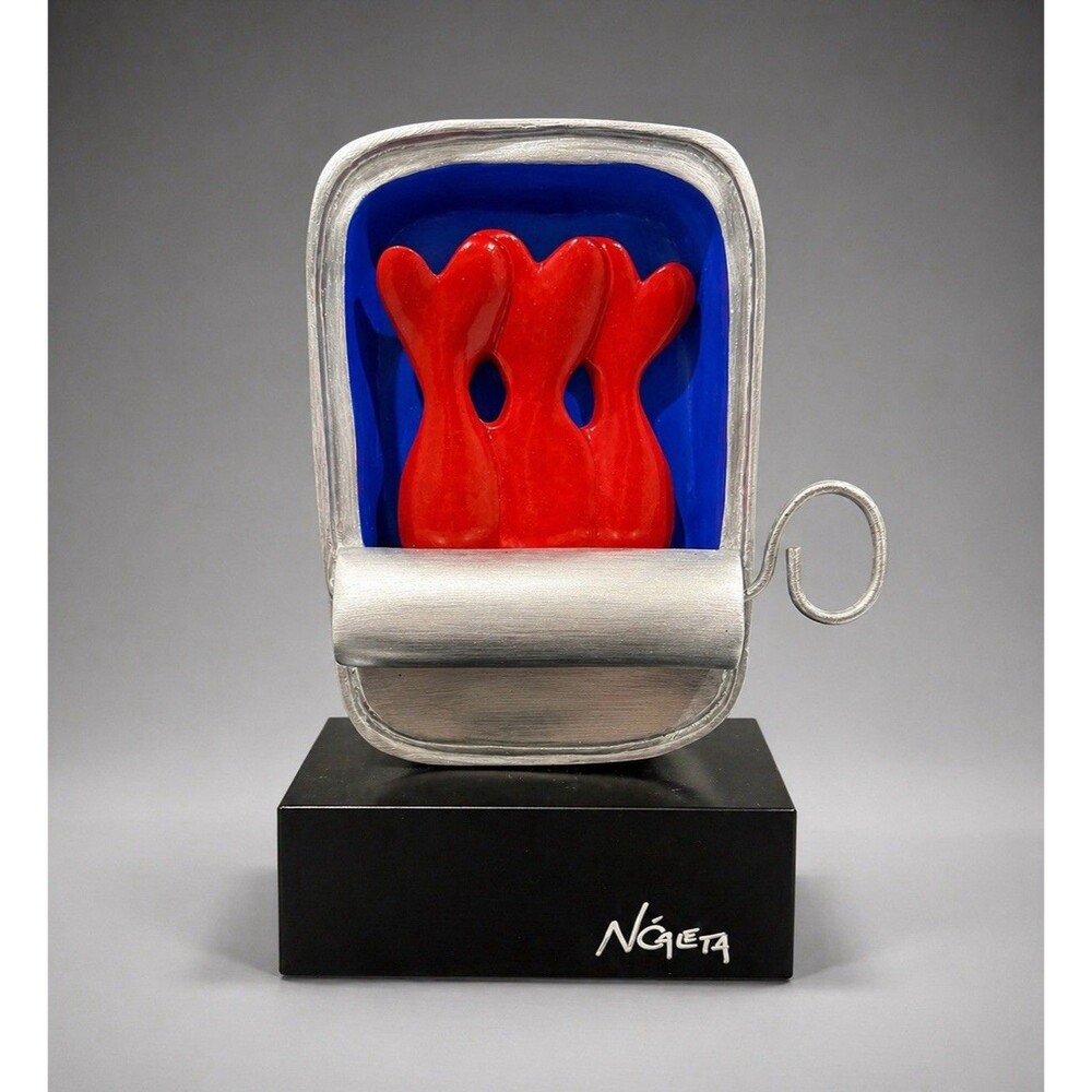 Neda Caleta Abstract Sculpture “Porque Te Quiero Como El Mar” 13/100 COA